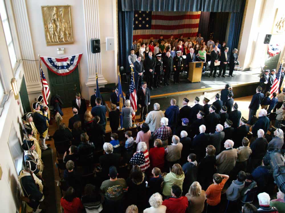Hingham High School Band Play God Bless America